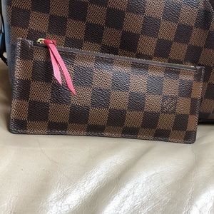 Damier Ebene Long Zip Wallet Insert